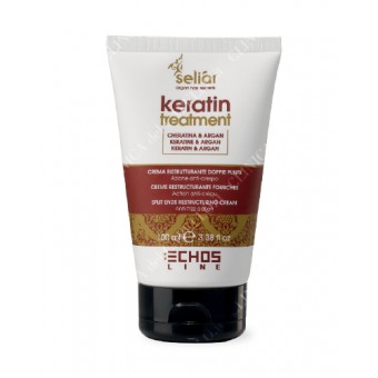 Echosline Seliar KERATIN TREATMENT Crema ristrutturante doppie punte azione anti-crespo • 100 ml