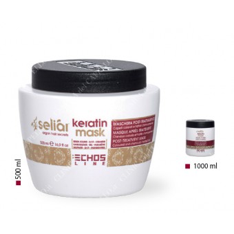 Echosline Seliar KERATIN MASK Maschera post-trattamento capelli colorati e trattati chimicamente • 500 ml • 1000 ml