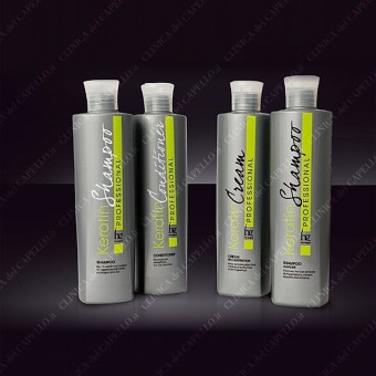 hg KERATIN SHAMPOO ALCALINE Shampoo alcalino ristrutturante alla cheratina • 500 ml